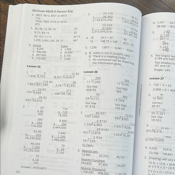 Horizons Math Teacher's Guide - Picture 6 of 8